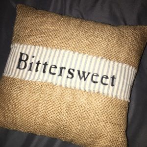 Bittersweet Burlap Mini Pillow